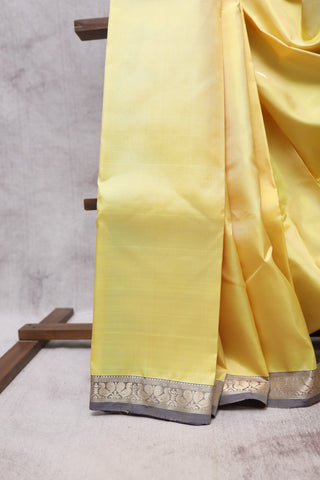 Yellow Kanjeevaram Silk Saree-SRYKSS211