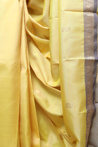 Yellow Kanjeevaram Silk Saree-SRYKSS211