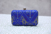 Blue Patola Clutch- SRBPC17