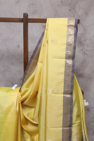 Yellow Kanjeevaram Silk Saree-SRYKSS211