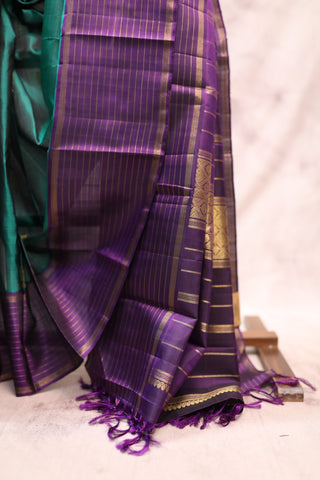 Green Kanjeevaram Silk Saree - SRGKSS505