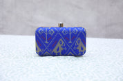 Blue Patola Clutch- SRBPC17