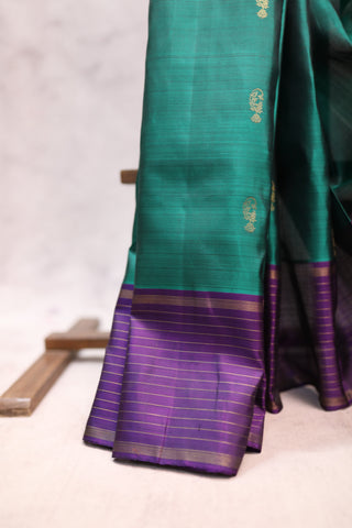 Green Kanjeevaram Silk Saree - SRGKSS505