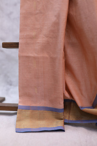 Peach Cotton Paithani Saree - SRPCPS382