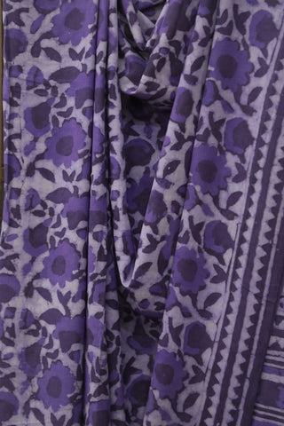 Purple HBP Cotton Saree - SRKCS1841