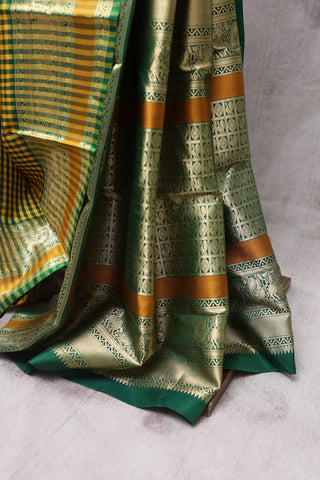 Yellow Kanjeevaram Silk Saree-SRYGKSS301