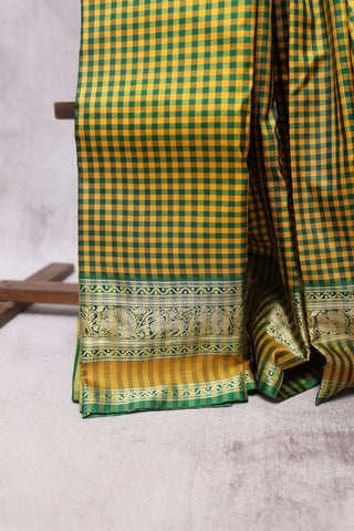 Yellow Kanjeevaram Silk Saree-SRYGKSS301