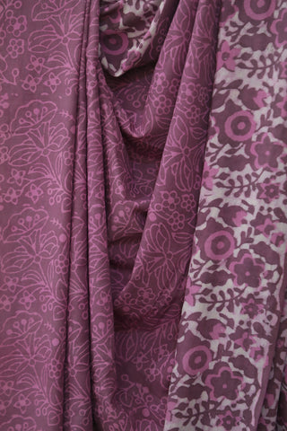 Plum HBP Cotton Saree - SRPCS1842