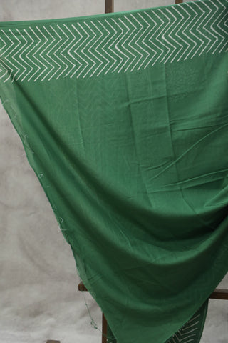 Green HBP Cotton Saree - SRGCS1838