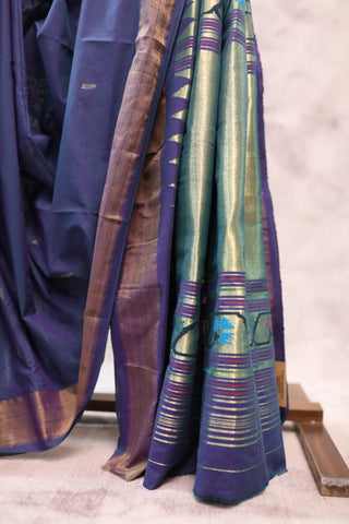 Violet Cotton Paithani Saree - SRVCPS392