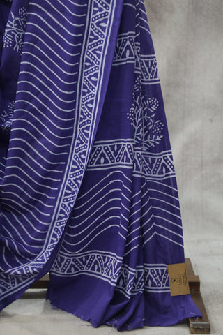 Purple HBP Cotton Saree - SRPCS1837