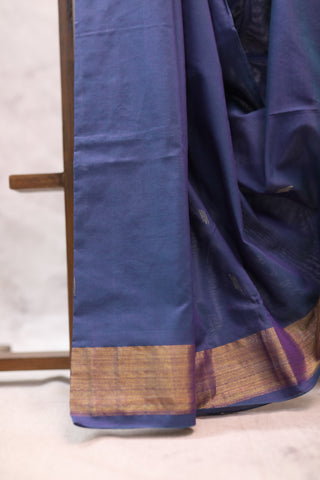 Violet Cotton Paithani Saree - SRVCPS392