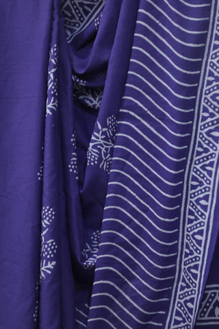 Purple HBP Cotton Saree - SRPCS1837