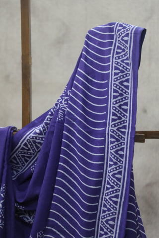 Purple HBP Cotton Saree - SRPCS1837