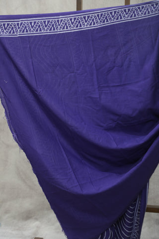 Purple HBP Cotton Saree - SRPCS1837