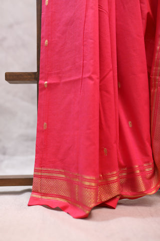 Pink Cotton Paithani Saree - SRPCPS385