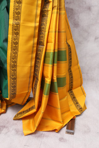 Green Kanjeevaram Silk Saree-SRGKSS290