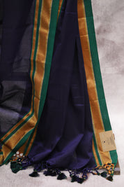 Purple Plain Khun Saree - SRPPKS166