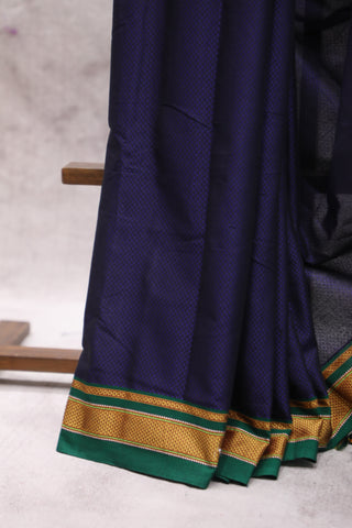 Purple Plain Khun Saree With Border-SRPPKS166