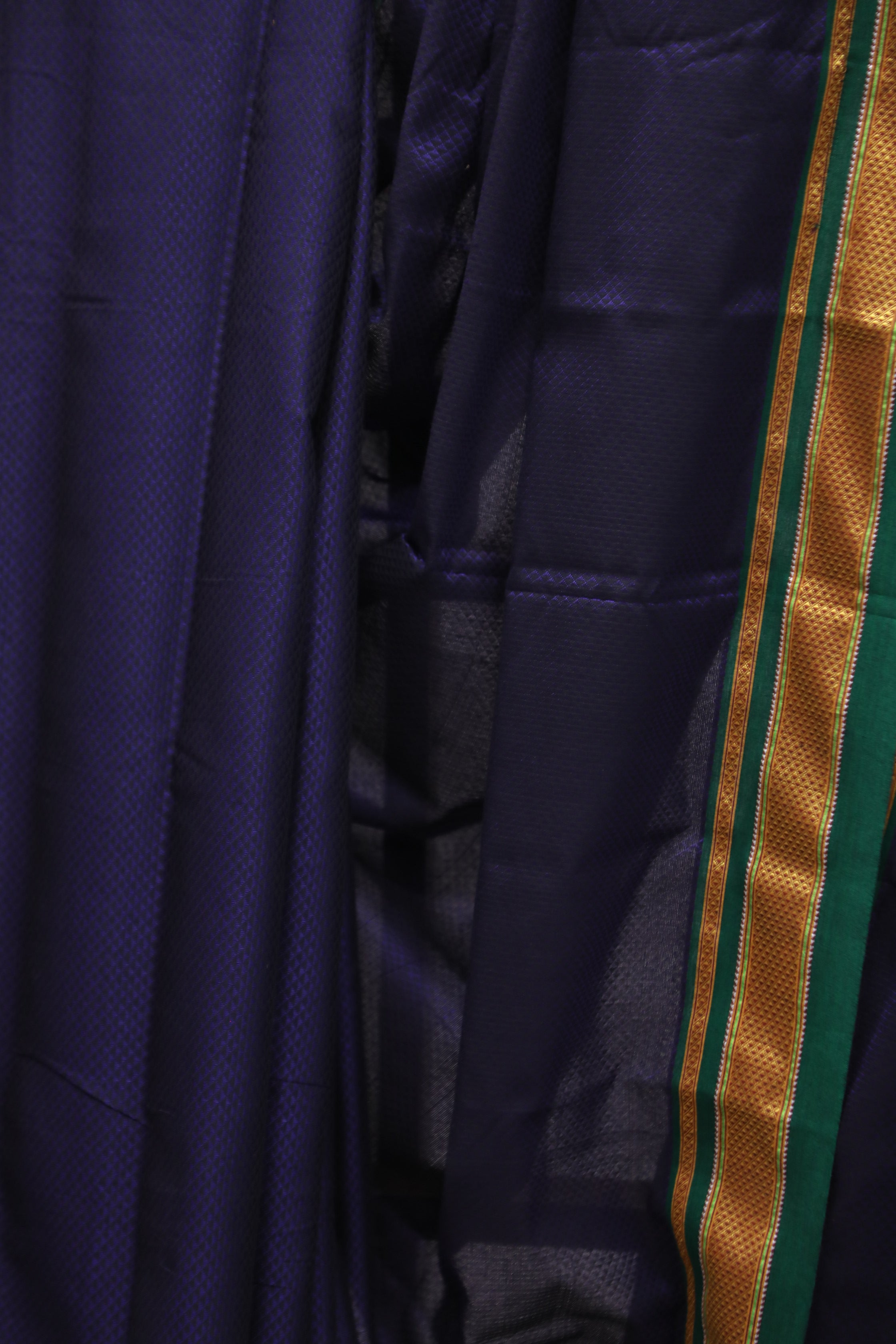 Purple Plain Khun Saree - SRPPKS166