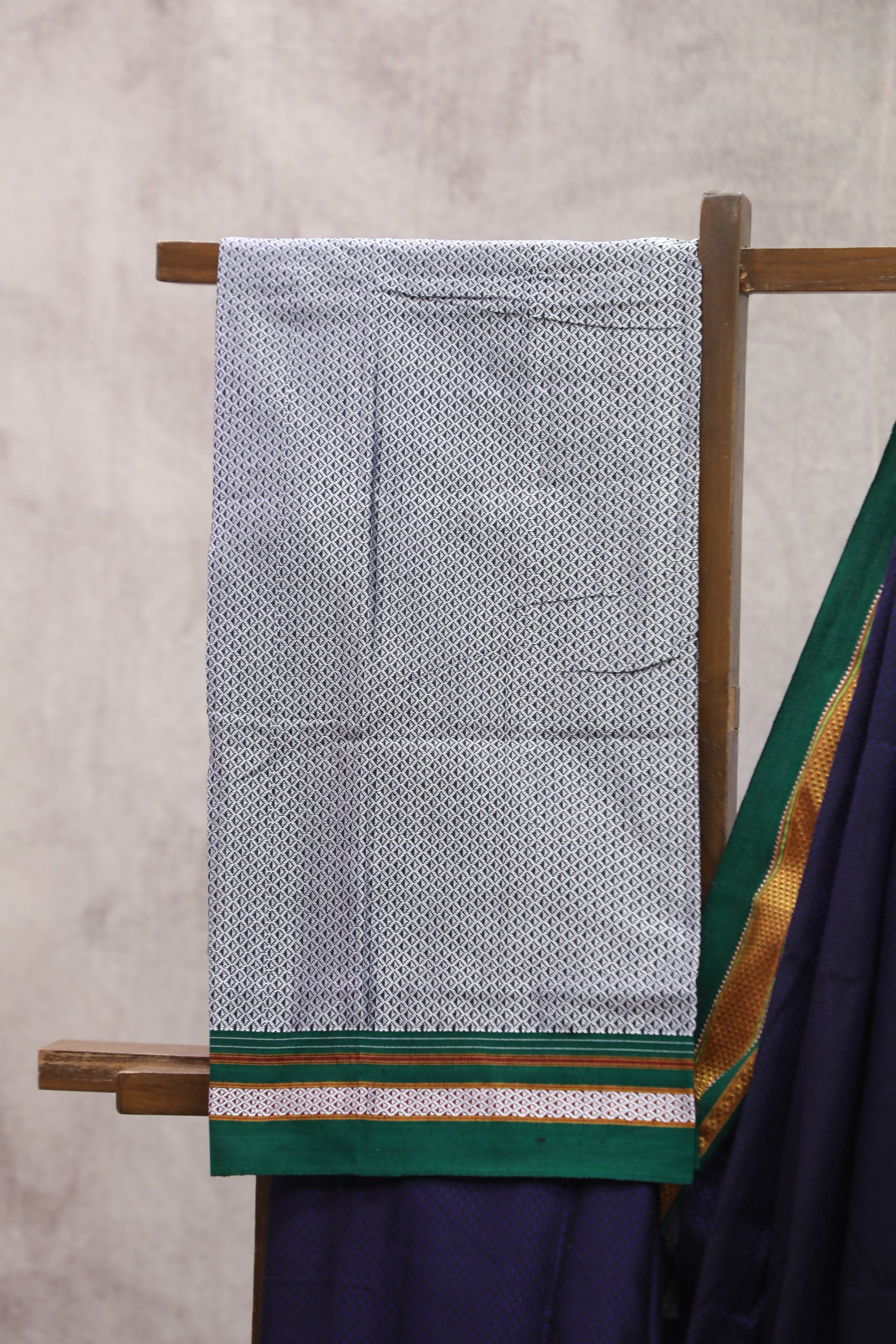 Purple Plain Khun Saree - SRPPKS166