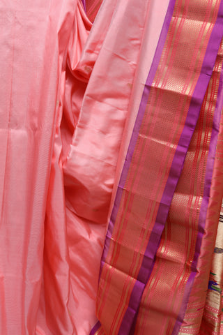 Peach Silk Paithani Saree - SRPSPS259