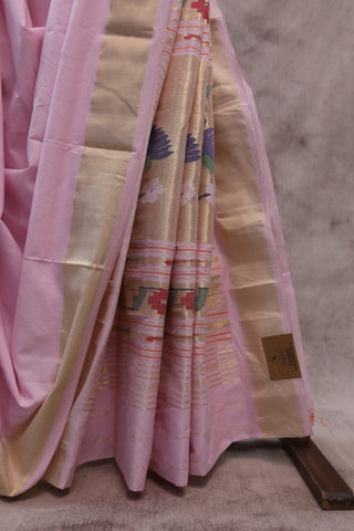 Pink Cotton Paithani Saree - SRPCPS408