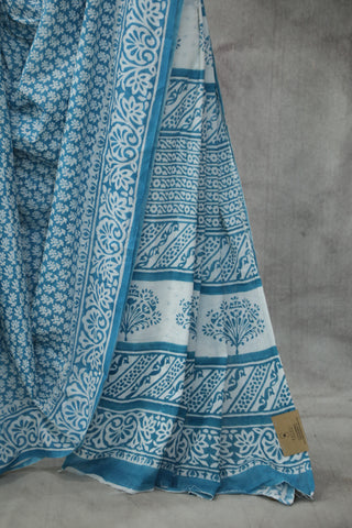 Aqua HBP Cotton Saree - SRAWCS1848