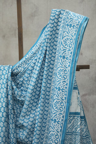 Aqua HBP Cotton Saree - SRAWCS1848