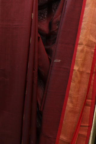 Wine Cotton Paithani Saree - SRWCPS399