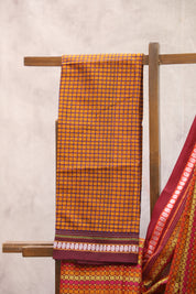 Multicolor Saras Khun Saree With Border- SRMSKS7