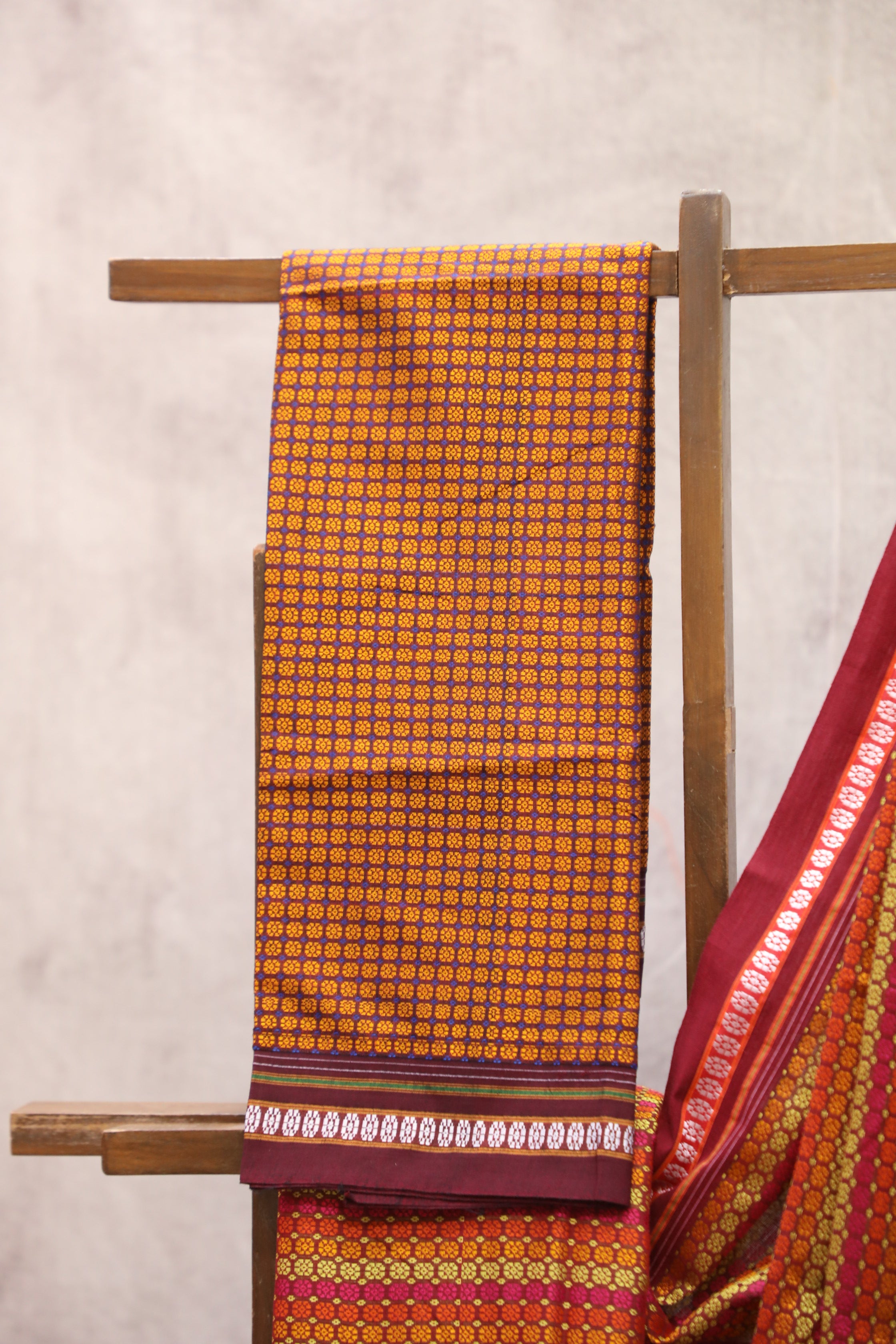 Multicolor Saras Khun Saree With Border- SRMSKS7