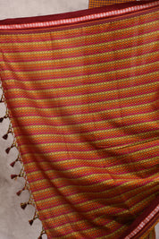 Multicolor Saras Khun Saree With Border- SRMSKS7