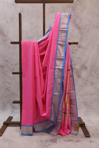 Pink Cotton Paithani Saree - SRPCPS397