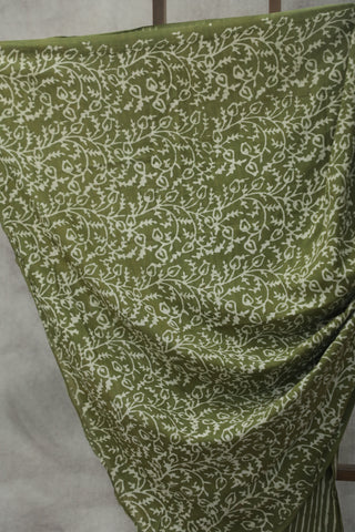 Green HBP Cotton Saree - SRGCS1826