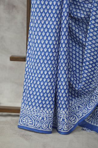 Blue HBP Cotton Saree - SRBCS1853