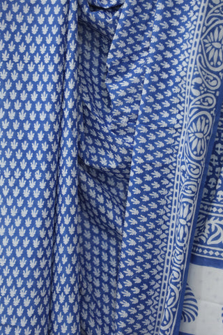 Blue HBP Cotton Saree - SRBCS1853