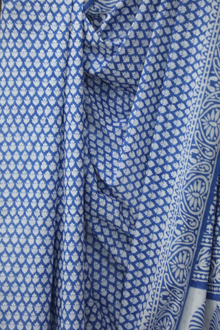 Blue HBP Cotton Saree - SRBCS1854