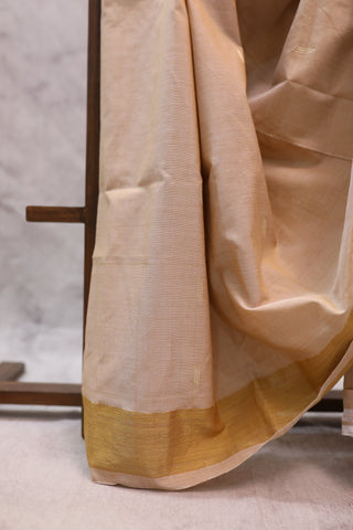 Cream Cotton Paithani Saree - SRCCPS394