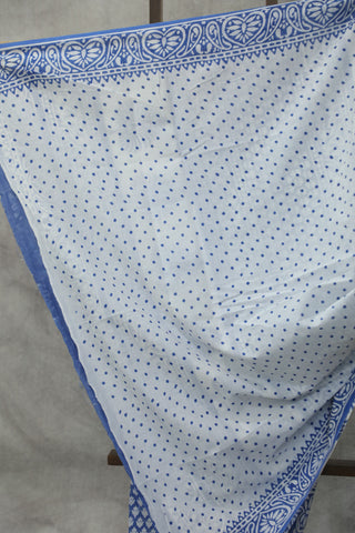 Blue HBP Cotton Saree - SRBCS1854