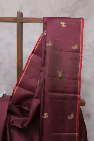 Plum Kanjeevaram Silk Saree-SRPKSS238