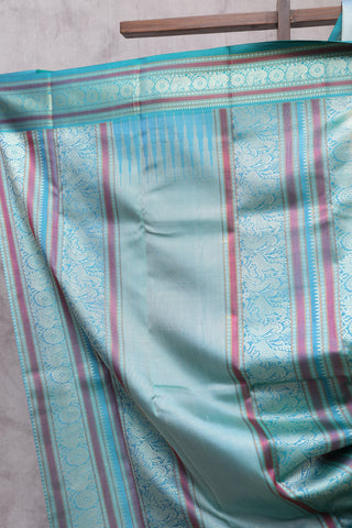 Teal Green Kanjeevaram Silk Saree-SRTGKSS287