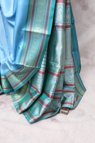 Blue Kanjeevaram Silk Saree-SRBKSS293