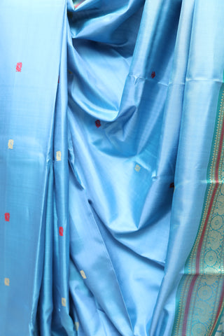 Blue Kanjeevaram Silk Saree-SRBKSS293