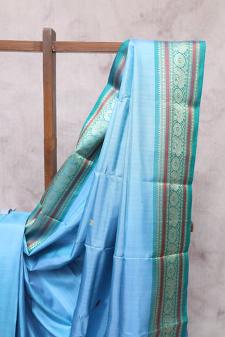 Blue Kanjeevaram Silk Saree-SRBKSS293