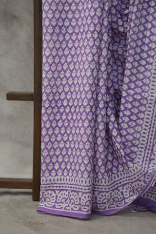 Purple HBP Cotton Saree - SRPCS1845