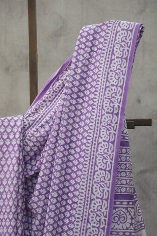 Purple HBP Cotton Saree - SRPCS1845