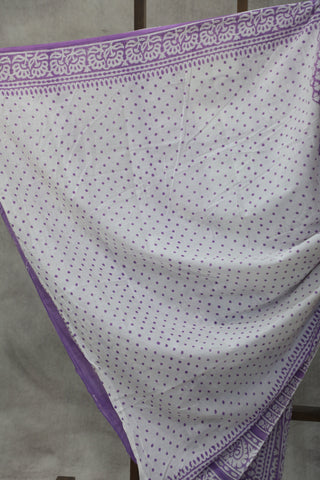 Purple HBP Cotton Saree - SRPCS1845