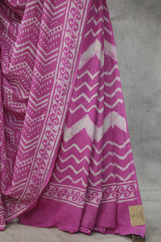 Pink HBP Cotton Saree - SRPCS1821