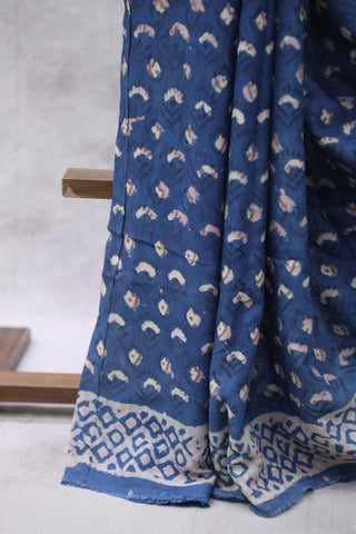 Blue HBP Modal Silk Saree-SRBMSS314